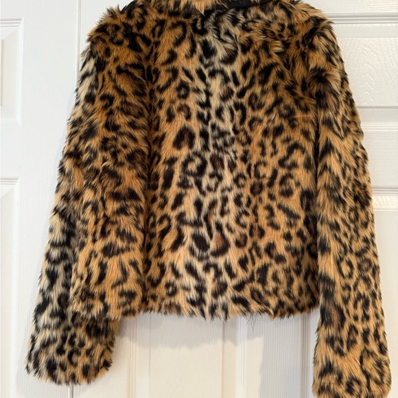 UGG Jackets & Blazers - UGG Leopard Print Faux Fur Jacket